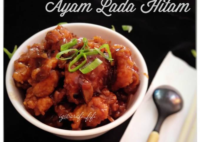 Ayam Lada Hitam Saori (tanpa bawang bombay dan paprika)