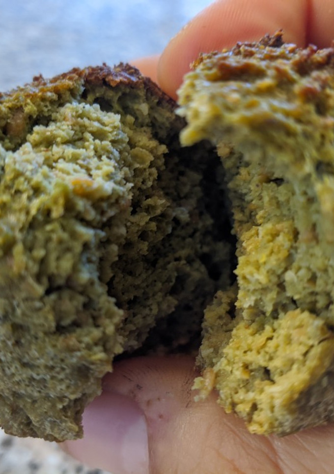 Una foto de Magdalenas Saludables de Espirulina y Proteína