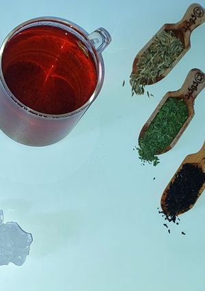 عکسی از دستور دمنوش چای سیاه، نعنا و زیره سبز
