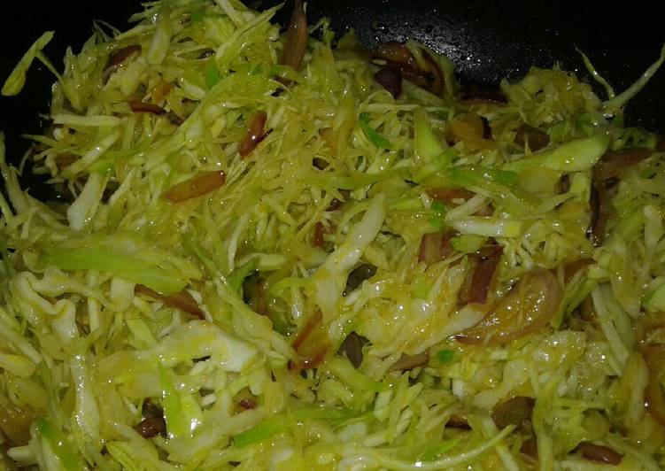 Recipe of Super Quick Homemade Sauteed cabbage
