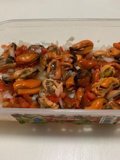 Una foto de Mejillones a la vinagreta