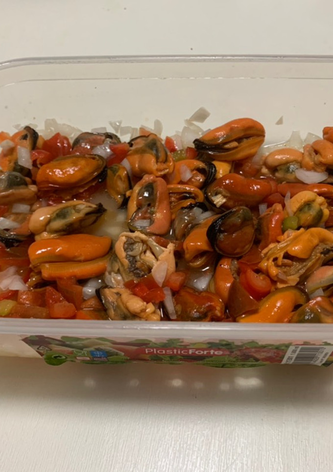 Una foto de Mejillones a la vinagreta