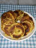 Aros de manzana y avena