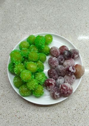 Una foto de Snack viral de gominolas uvas