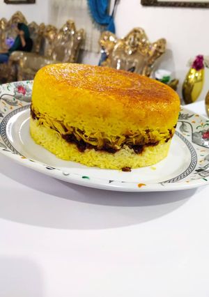 عکسی از دستور 💜😍ته چین مرغ😍💜