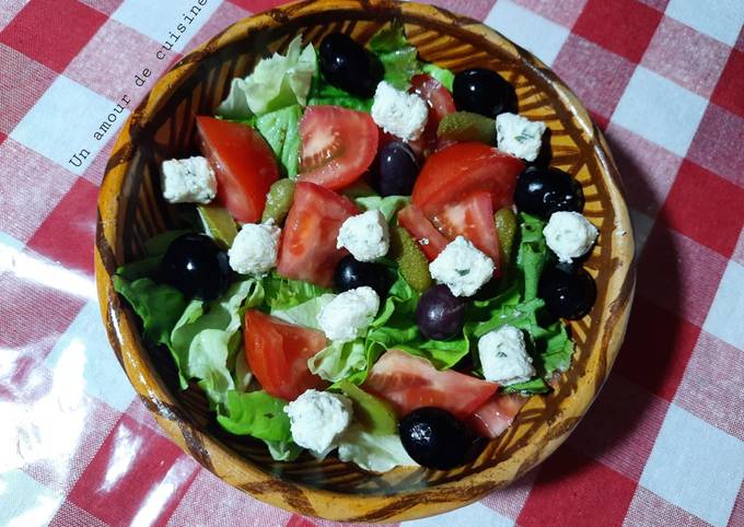 Recette de salade composée et Mozzarella Mini