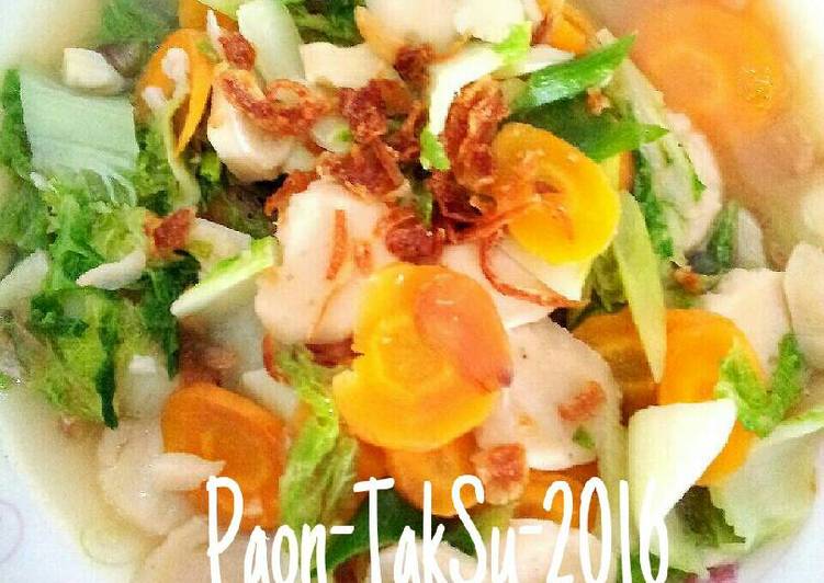 Resep Sawi putih mix wortel bakso geprek bwang putih aja simpel, Sempurna