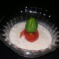 A picture of Onion raita.