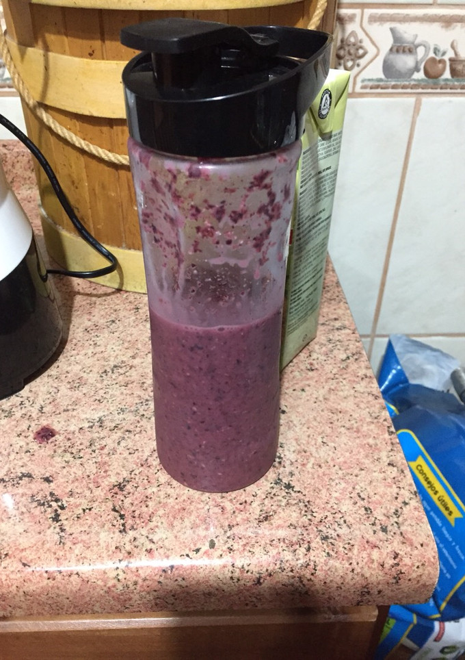Una foto de Smoothie arándano