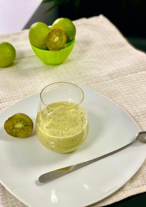 Une photo de Smoothie kiwi fromage blanc