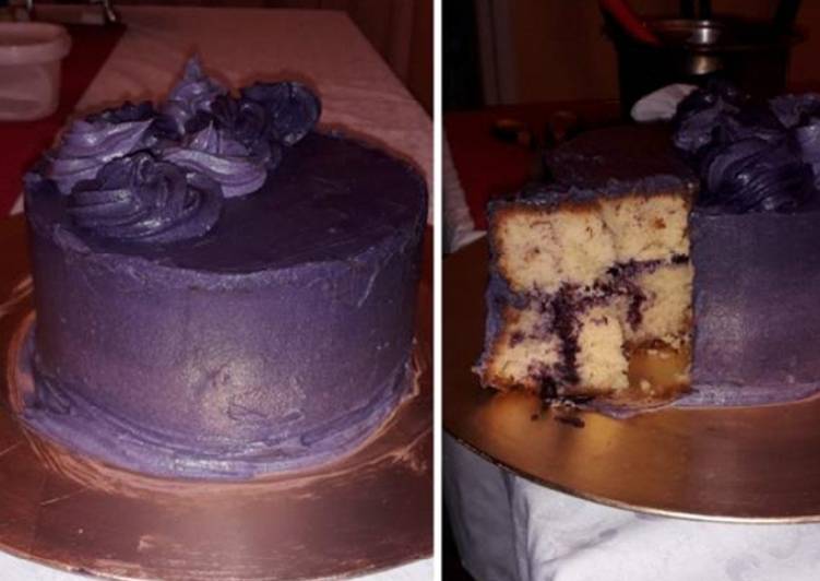 Blueberry vanilla cake