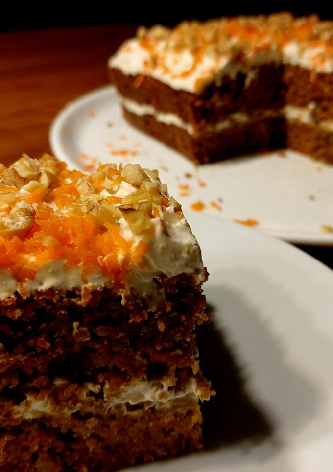 Una foto de Pastel de zanahoria