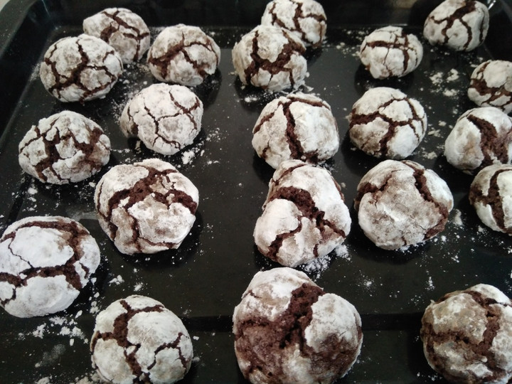 Resep Crinkle Brownie Cookies, Sempurna