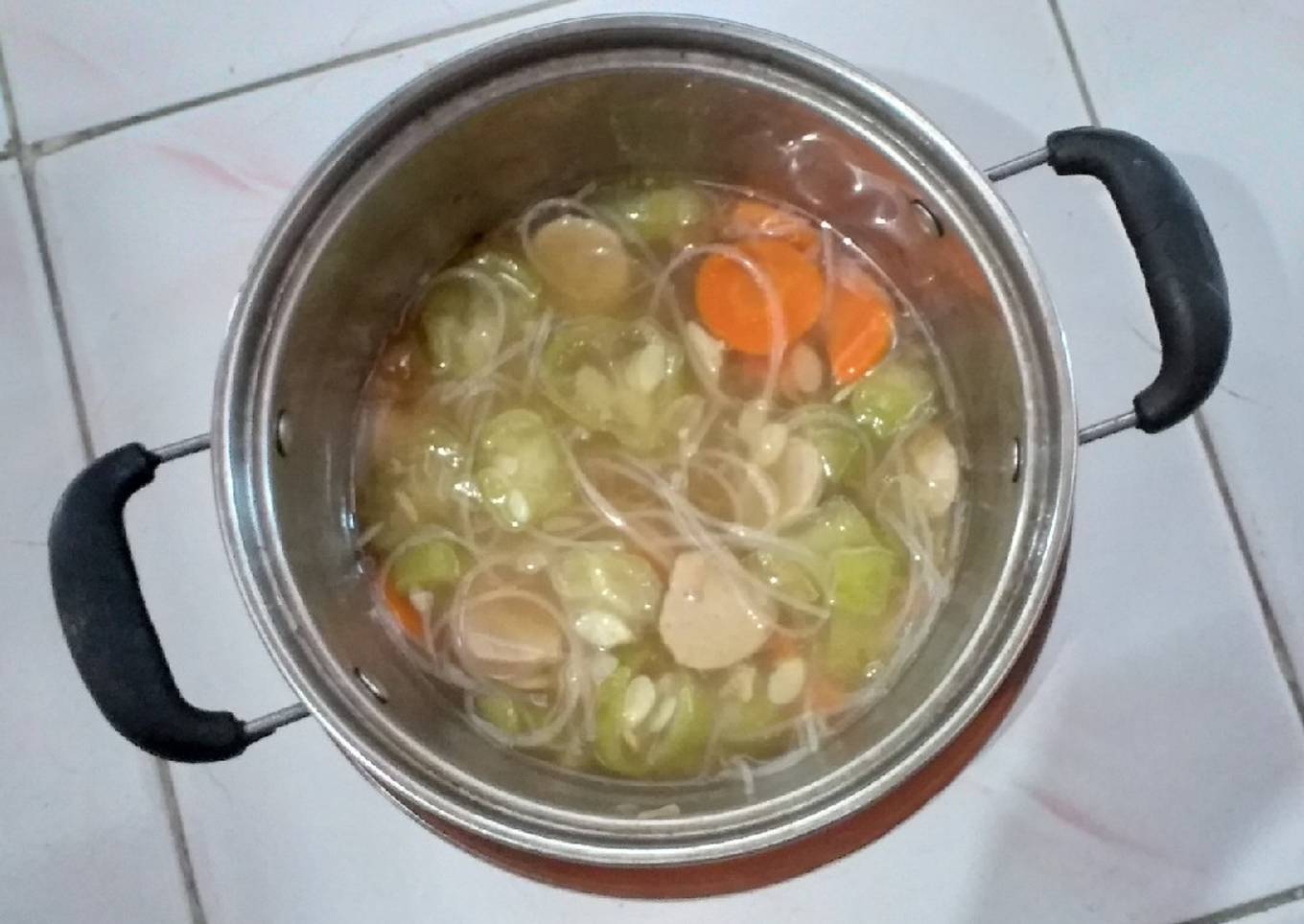 Resep Sayur Bening Oyong Soun Wortel Bakso