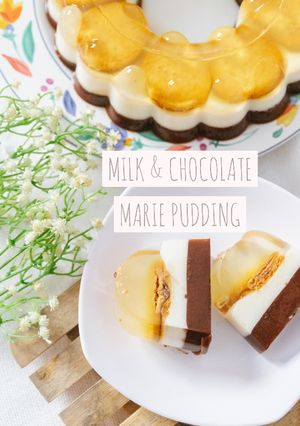 Foto resep Pudding Marie Milk&Chocolate