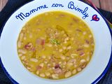 Zuppa di farro e fagioli con speck