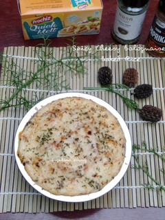 Foto resep Spicy Cheesy Bolognaise Baked Rice Ala chef Desi