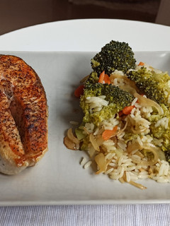 Una foto de Arroz con brócoli