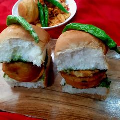 A picture of Vada pav.