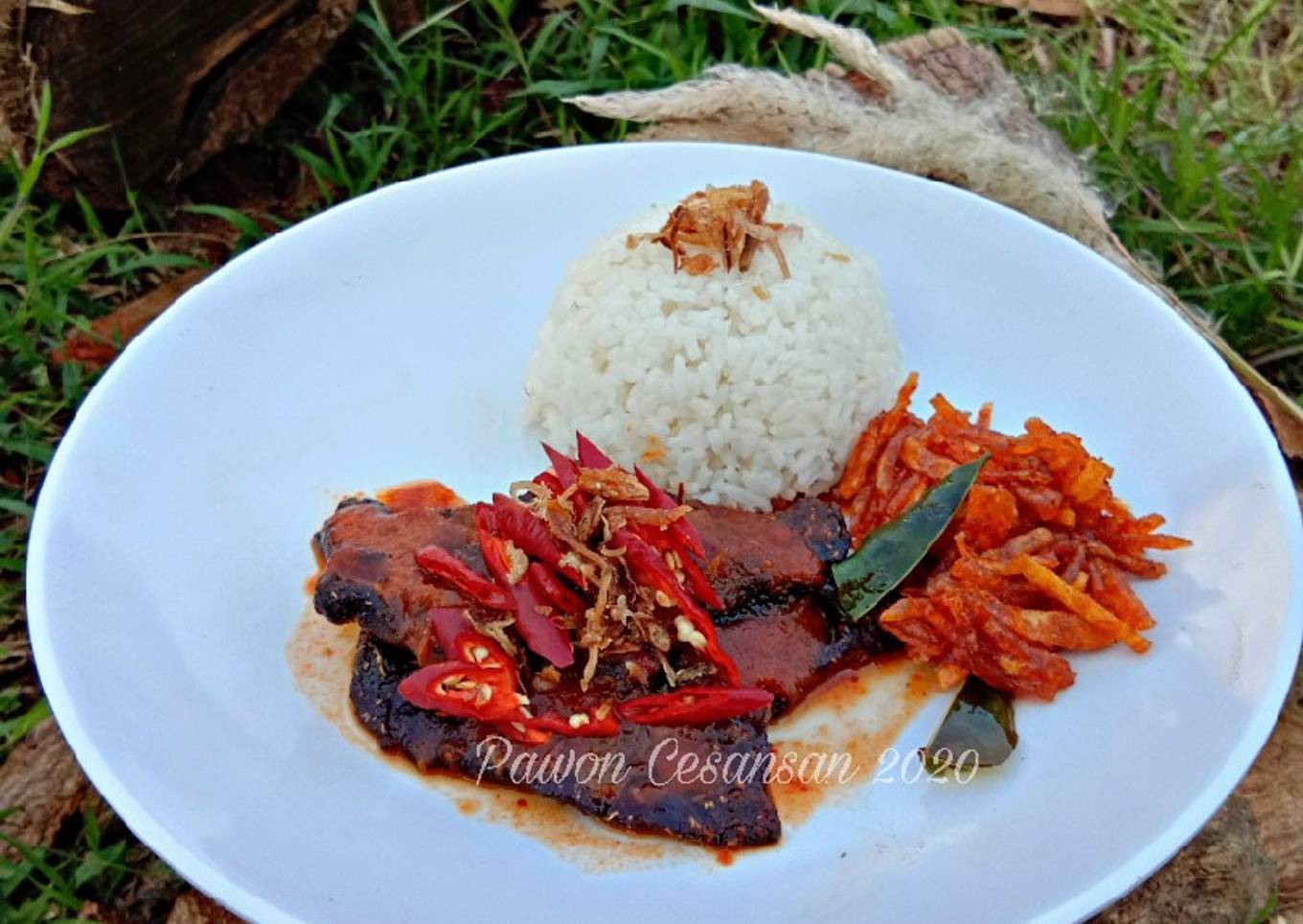 Nasi Dendeng Batoktok Balado