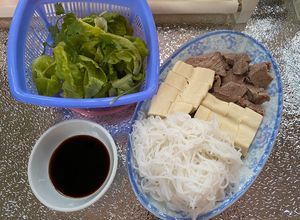 Hình của món Bún đậu thịt eatclean.