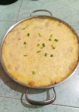 A picture of Cheesy beef macaroni.