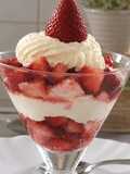 Copa Clásica De Frutillas Con Crema