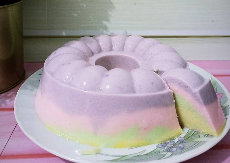 Bahan-bahan Puding Roti Rainbow yang lezat dan Mudah Dibuat