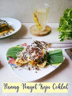 Foto resep Pisang penyet keju coklat