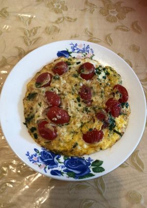 صورة لوصفة بيض بالطماطم سوريز