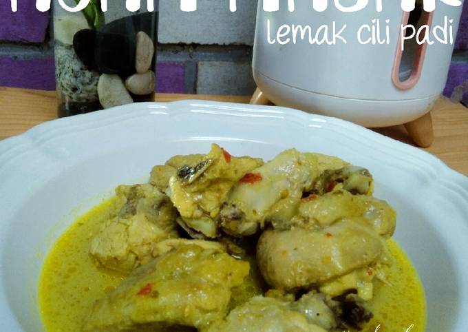 Resipi Ayam Masak Lemak Cili Padi Oleh Ziana Chesaad Cookpad