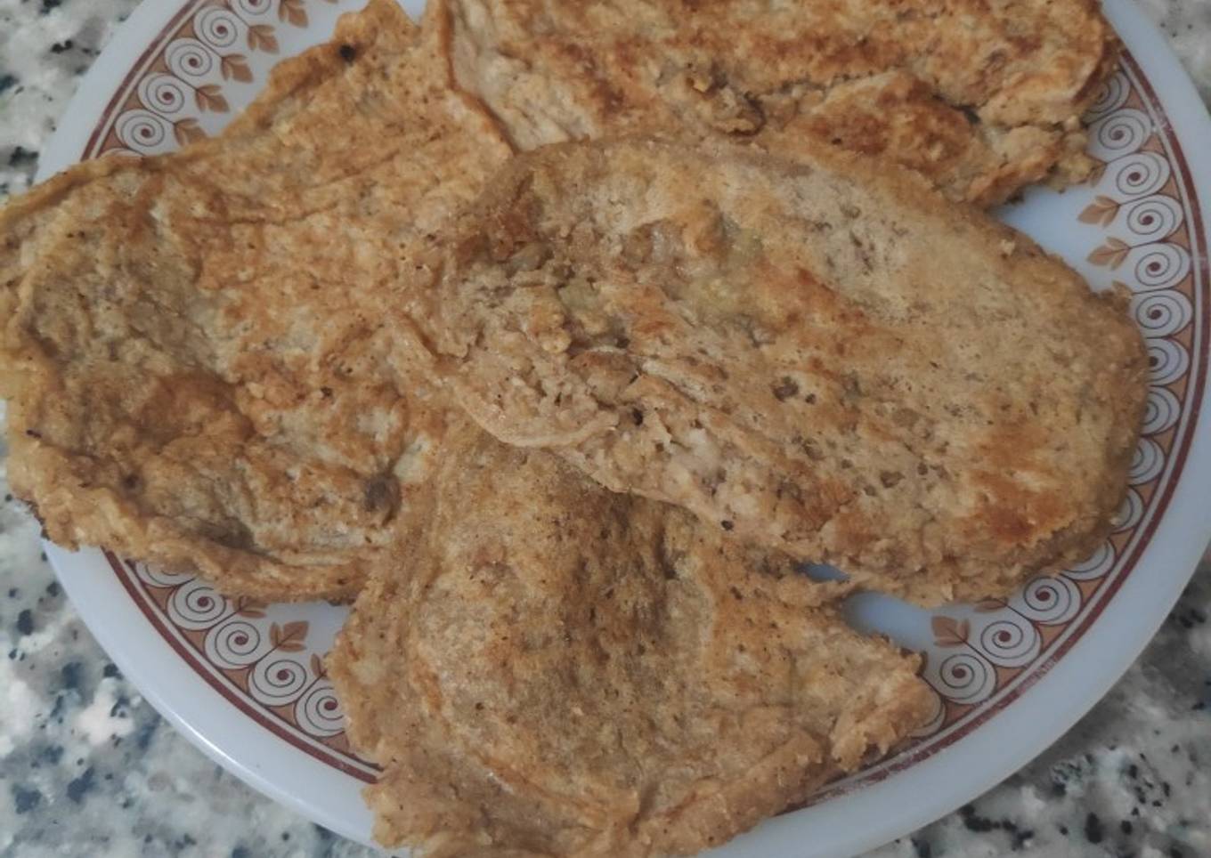 Tortitas de avena con plátano