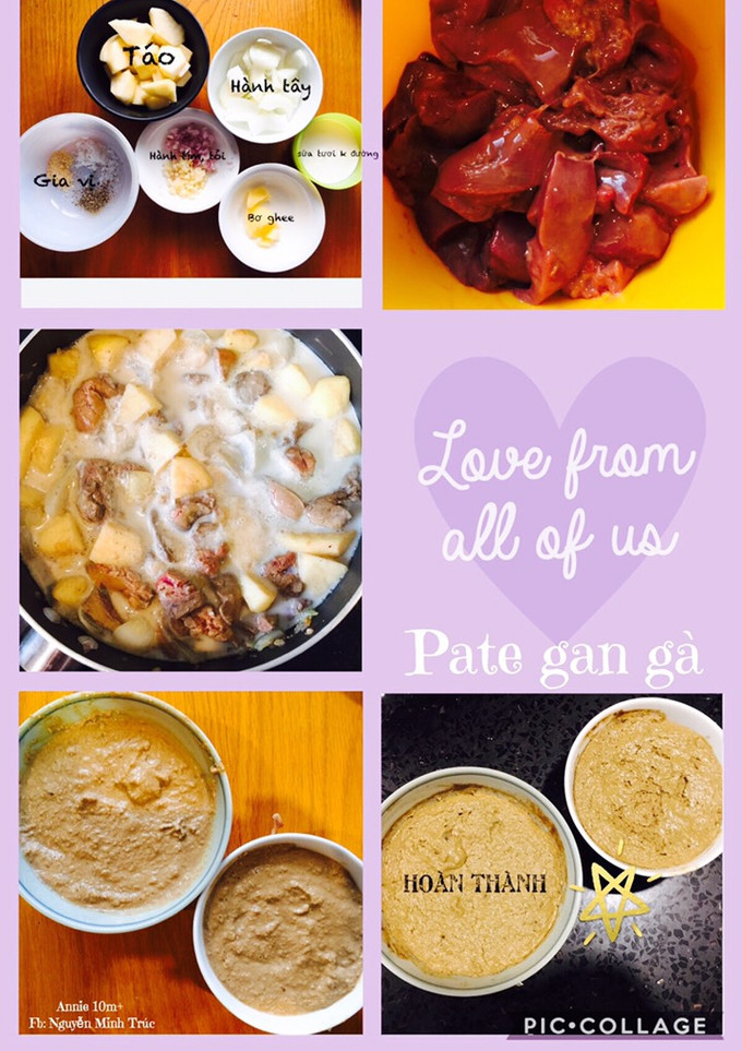 Hình của món Pate gan gà - ăn dặm.