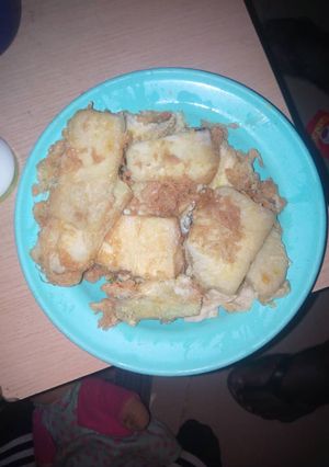 A picture of Fried Egged-yam.