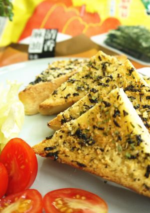 【元本山幸福廚房】香蒜海苔厚片吐司 的食譜成品照片