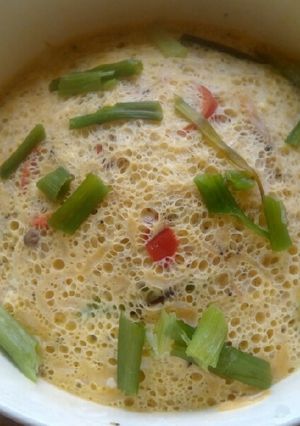 Hình của món Trứng hấp thập cẩm.