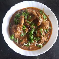 A picture of Dhaba style Chicken masala.