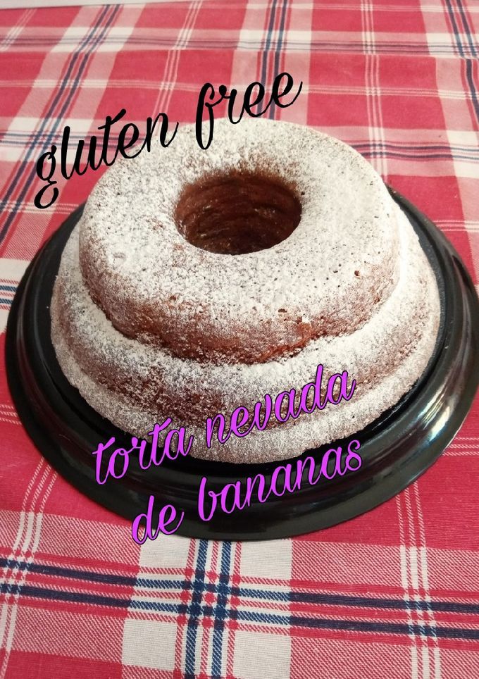 Una foto de Torta de bananas, nevada