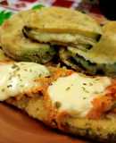 Milanesas de zapallitos (zucchini & verde)