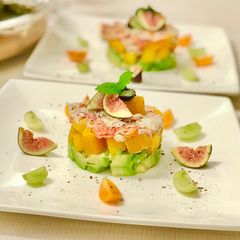 A picture of Truffle Crabmeat Salad with Mango and Avocado 🦀 🥭 🥑.
