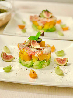 A picture of Truffle Crabmeat Salad with Mango and Avocado 🦀 🥭 🥑.