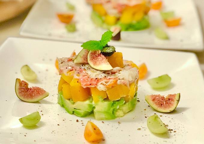 Steps to Prepare Any-night-of-the-week Truffle Crabmeat Salad with Mango and Avocado 🦀 🥭 🥑