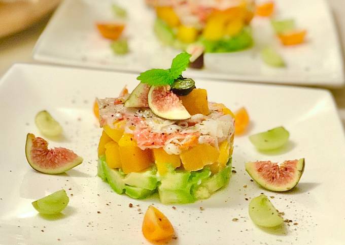 Truffle Crabmeat Salad with Mango and Avocado 🦀 🥭 🥑