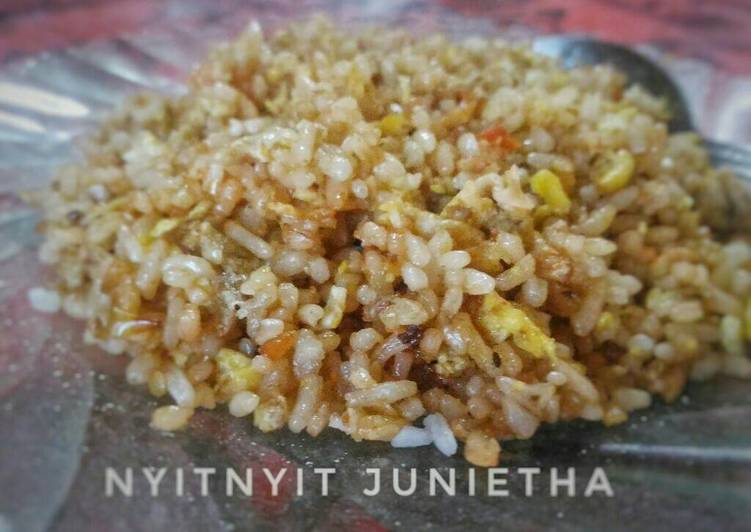 Nasi goreng ebi simple rasa abank2