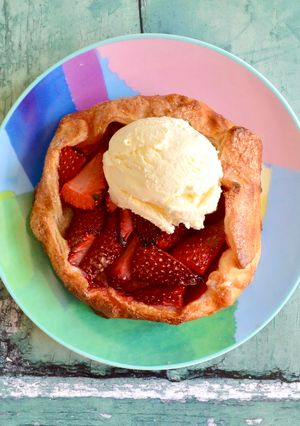 A picture of Strawberry Galette.