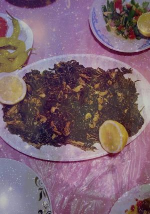 صورة لوصفة ملوخية بالدجاج ع طريقتي😋