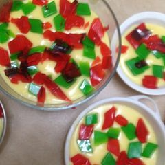 A picture of Creamy custard jelly.