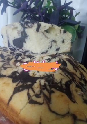 عکسی از دستور کیک دو رنگ 🍰
