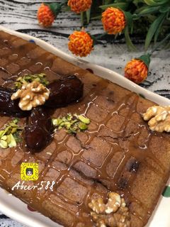 صورة لوصفة كيكة التمر الصحيه
