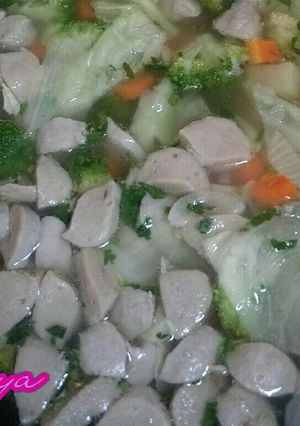 Foto resep Sop brokoli baso